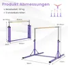 KOMFOTTEU, hrazda pro děti, gymnastická hrazda, výškově Náhled obrázku produktu 8