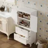 Szafka łazienkowa 2 szuflady, biała, loft, 120 cm Podgląd zdjęcia produktu 3
