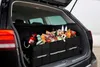 The trunk of a car is filled with groceries and a fire extinguisher, organized in a black trunk organizer. Náhled obrázku produktu