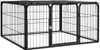 vidaXL Parc pour chiens 4 pièces noir 100x50cm Acier revêtu Voir les images du produit 6