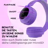 Kabellose LED-Kopfhörer mit Katzenohr-Design, Mikrofon, Produktbild-Vorschau 3