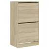 vidaXL Schuhschrank mit 2 Klappen Sonoma-Eiche 60x42x108 cm Produktbild-Vorschau 1