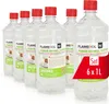 A group of six bottles of premium fuel gel for fireplaces. Produktbild-Vorschau