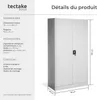 Armoire métallique 5 niveaux - gris, 90 cm Voir les images du produit 6