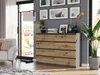 Komoda 140 cm s 8 zásuvkami, skriňa FRAMIRE R-140-S8, Náhľad obrázku produktu 2