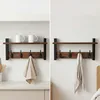 Relaxdays Wandgarderobe, set van 2, met 4 dubbele haken, Productafbeelding-voorbeeld 3