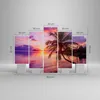 Bild auf Leinwand - Leinwandbild - Strand Meer Palme - Produktbild-Vorschau 3