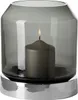 Fink ORELIA, Windlicht mit Glas, Edelstahl , glatt, Produktbild-Vorschau 1