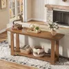 Console en bois massif de 140 cm, table étroite pour Voir les images du produit 10