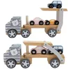 Viga Polarb Holzspielzeugauto mit Montessori-Autos Produktbild-Vorschau 19