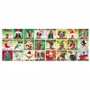 A collage of 24 small square images, each featuring a different dog dressed in Christmas-themed attire. Podgląd zdjęcia produktu