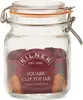 A clear studio shot of a Kilner square clip-top jar. Anteprima dell’immagine prodotto