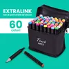 Extralink Set Pennarelli Alcol 60 Colori, Marker Disegno Anteprima dell’immagine prodotto 3