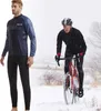 Ebriche Herren Radtrikot Set Winter Warm Langarm Produktbild-Vorschau 8