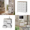 Komoda Vicco Belaro Biały 80 x 95 cm z 8 szufladami, Model Podgląd zdjęcia produktu 7