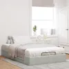 vidaXL Ottoman-Bett ohne Matratze Hellgrau 120x200 cm Samt Produktbild-Vorschau 3