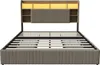 UnboxG Polsterbett 140x200 cm Beige mit 4 Schubladen, Bett Produktbild-Vorschau 14