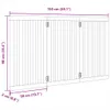 vidaXL Składane ogrodzenie dla psa 3 panele 150 cm drewno Podgląd zdjęcia produktu 7