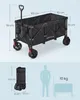 SONGMICS Faltbarer Handwagen mit Griff, Bollerwagen, 4 Produktbild-Vorschau 7