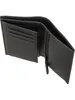 An open black leather wallet against a white background. Anteprima dell’immagine prodotto