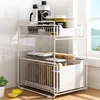 2er Set Küchenregal Schiebeschrank Korb Produktbild-Vorschau 4