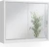 Koupelnová zrcadlová skříňka Vicco Mila Bílá 55 x 45 cm, Náhled obrázku produktu 1