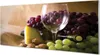 Glasbilder 125x50 Wandkunst Trauben leeres Glas Produktbild-Vorschau 1