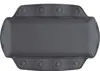 A dark gray bath pillow with suction cups on a white background. Produktbild-Vorschau