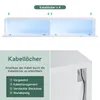 Mobili TV SONNI bianchi lucidi, da appendere, con LED, 160 Anteprima dell’immagine prodotto 7