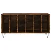 vidaXL Plattenschrank Räuchereiche 100x38x48 cm Produktbild-Vorschau 4