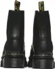 A rear view of two black Dr. Martens boots. Anteprima dell’immagine prodotto