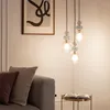Pendelleuchte Metall und Glas Tri Baudelaire Rosa Produktbild-Vorschau 2