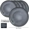Moritz & Moritz VIDA 6tlg Dinnerteller Anthrazit Produktbild-Vorschau 5