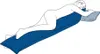 CAREPUR Seitenlagerungskissen, Größe M, 180 x 31 cm, blau Produktbild-Vorschau 4
