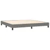 vidaXL Boxspringbett mit Matratze Dunkelgrau 200x200 cm Produktbild-Vorschau 3