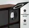 Außensteckdose "ADAM 4" - rost braun - schwarze Abdeckung - Produktbild-Vorschau 3