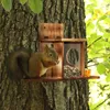 Relaxdays Eichhörnchen Futterhaus, Holz, 2 Eingänge & Produktbild-Vorschau 2