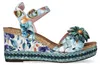 Laura Vita Laura Vita Keilsandalette Blau Produktbild-Vorschau 7