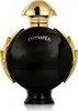 A black and gold perfume bottle. Voir les images du produit