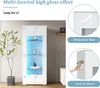 MODFU Vitrine Wohnzimmervitrine mit Hochglanz,Hochschrank Produktbild-Vorschau 8