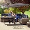 tectake® Sonnenschirm Ciccio Ø 350 cm mit Winddach Produktbild-Vorschau 6