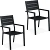 Lot de 2 chaises de jardin Relaxdays, dimensions : 90 x Voir les images du produit 1