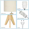 EDISHINE, lot de 2 lampes de table en bois, lampe de chevet Voir les images du produit 5