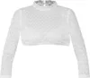 Dirndlbluse Bernried weiß hochgeschlossen 3/4-Arm Produktbild-Vorschau 1