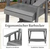 COSTWAY Hoher Adirondack Stuhl mit Fußstütze, Armlehne, Produktbild-Vorschau 6