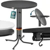 Runder Klapp-Stehtisch Weiß Anthrazit für Indoor & Outdoor, Produktbild-Vorschau 3