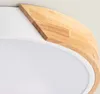 LED Deckenleuchte 36W Rund Holz und Aluminium Ø500 mm CCT Produktbild-Vorschau 4