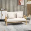 Dvojmiestna pohovka HOMCOM, pohovka s 2 bedrovými vankúšmi Náhľad obrázku produktu 2
