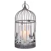 Deko Käfig Vogel m. LED Kerze Windlicht Metall Rentiere Produktbild-Vorschau 3