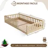 Crazy Pine Lit d'enfant 190x100 cm - Lit de sol Montessori Voir les images du produit 2